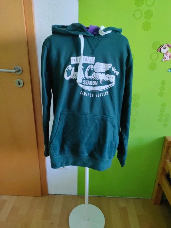 dunkelgrüner /petrol Hoodie Gr.M