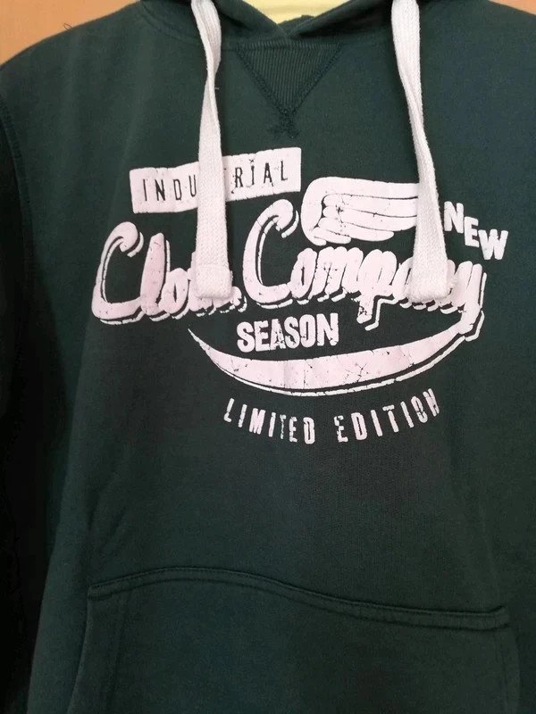 dunkelgrüner /petrol Hoodie Gr.M
