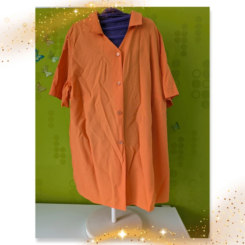 orange Bluse Gr.50/52