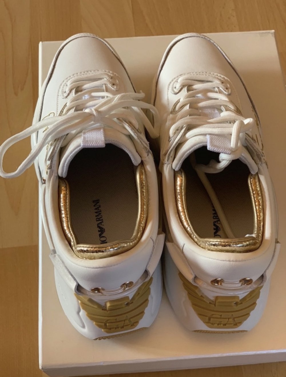 Sneaker Emporio Armani weiß Gold