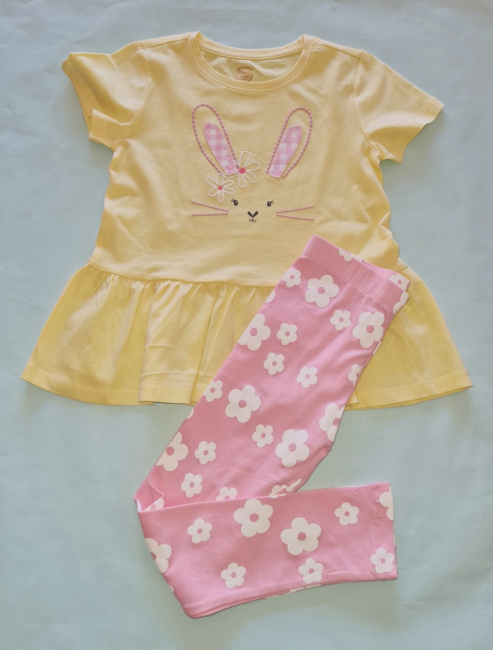 Ostern Hase Set Bluse Leggins gr. 116 Neu