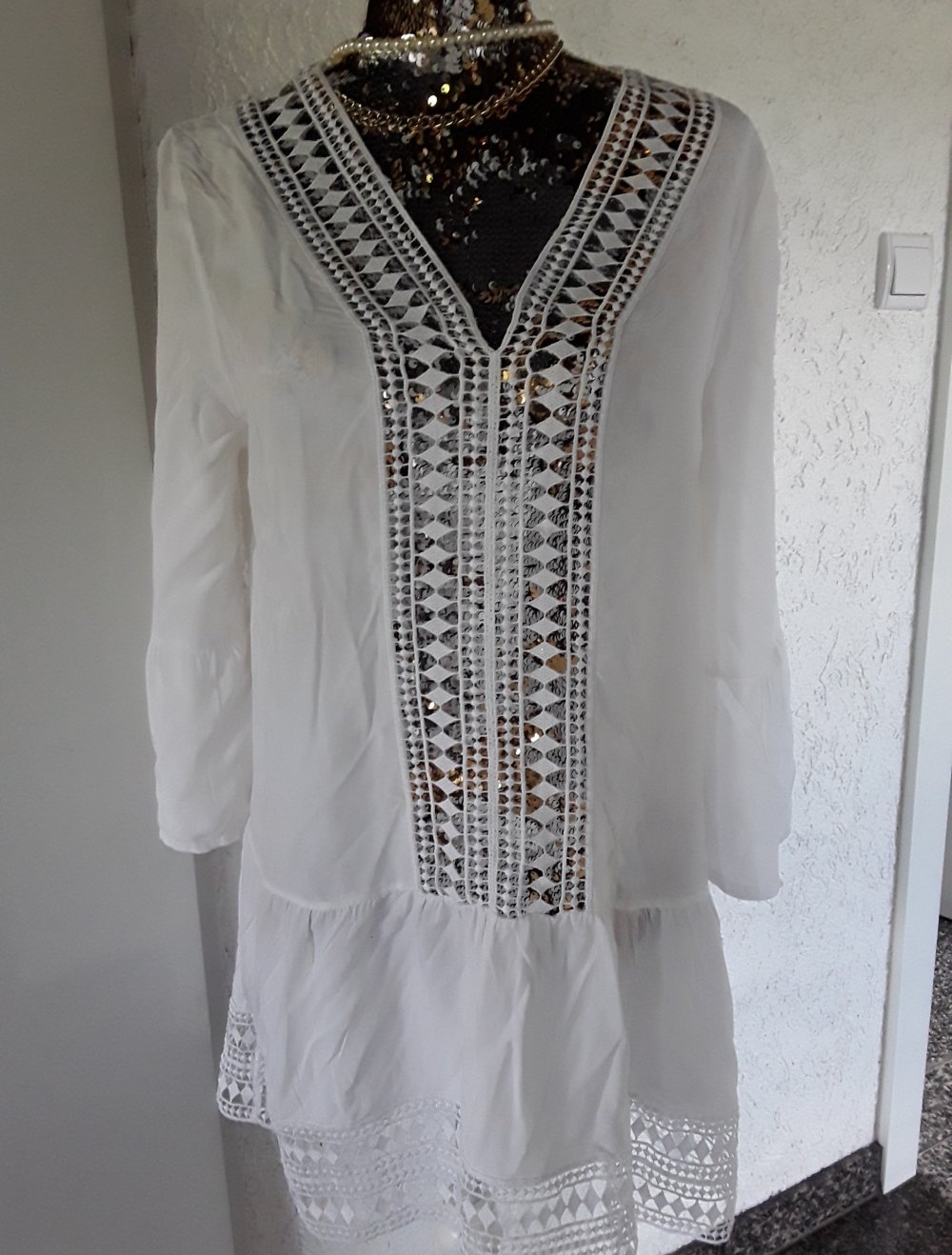 Damen Paket strandkleid  häkelkleid gr 38 36 s m 2 Stk urlaubkleid