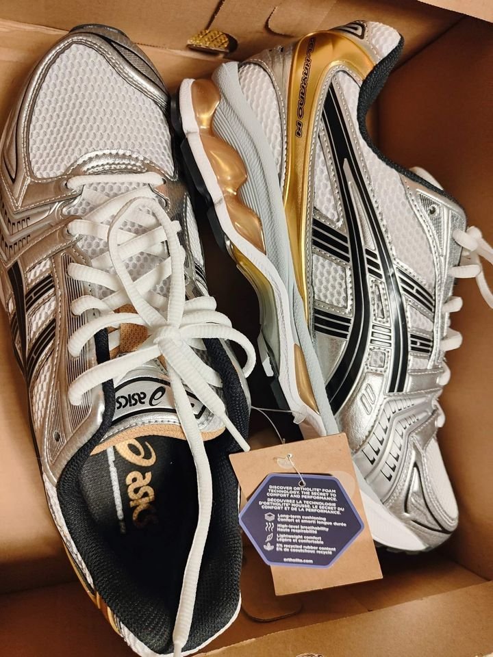 ASICS GEL-Kayano 14 goldgelb Sportschuhe Sneaker Neu OVP Gr. 45  NP 189,-