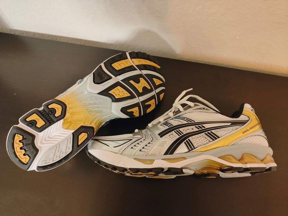 ASICS GEL-Kayano 14 goldgelb Sportschuhe Sneaker Neu OVP Gr. 45  NP 189,-