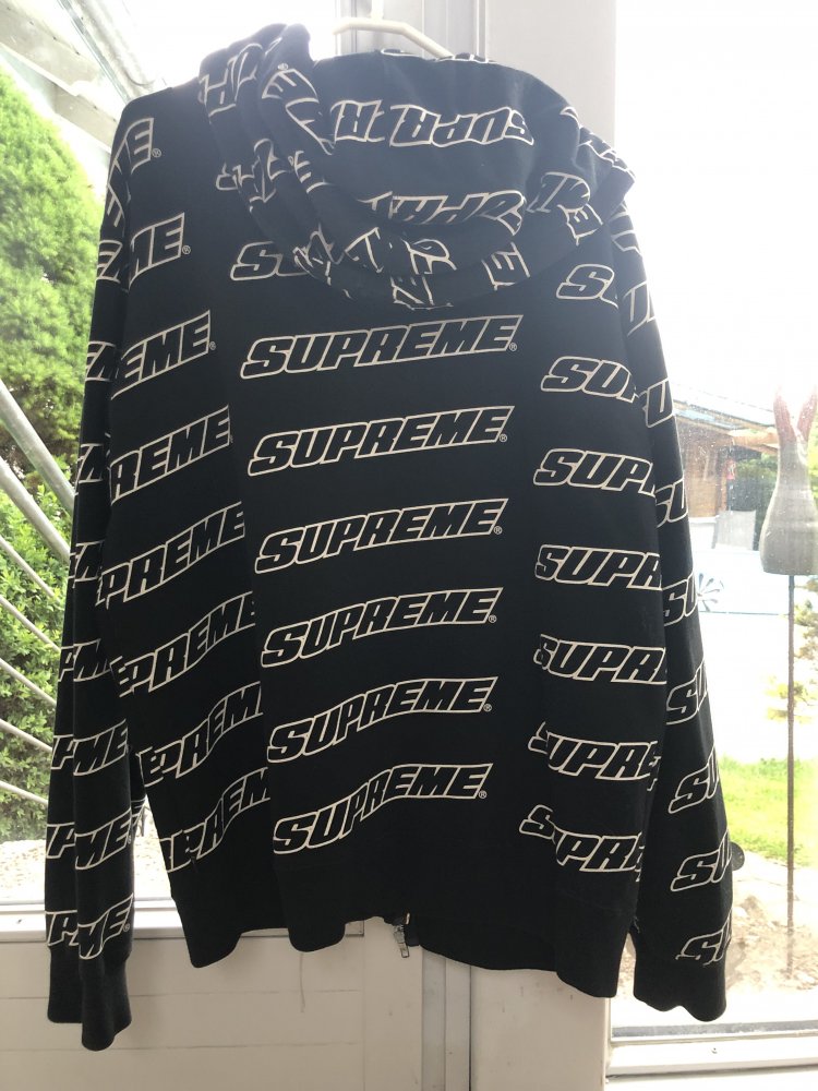 Supreme Repeat Zip Up Hoodie