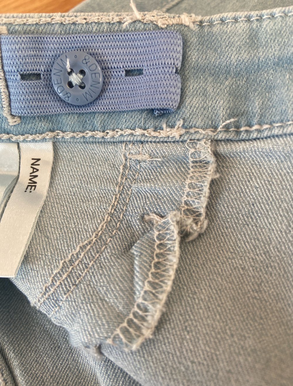 Hellblaue Denim Jeans Mädchen
