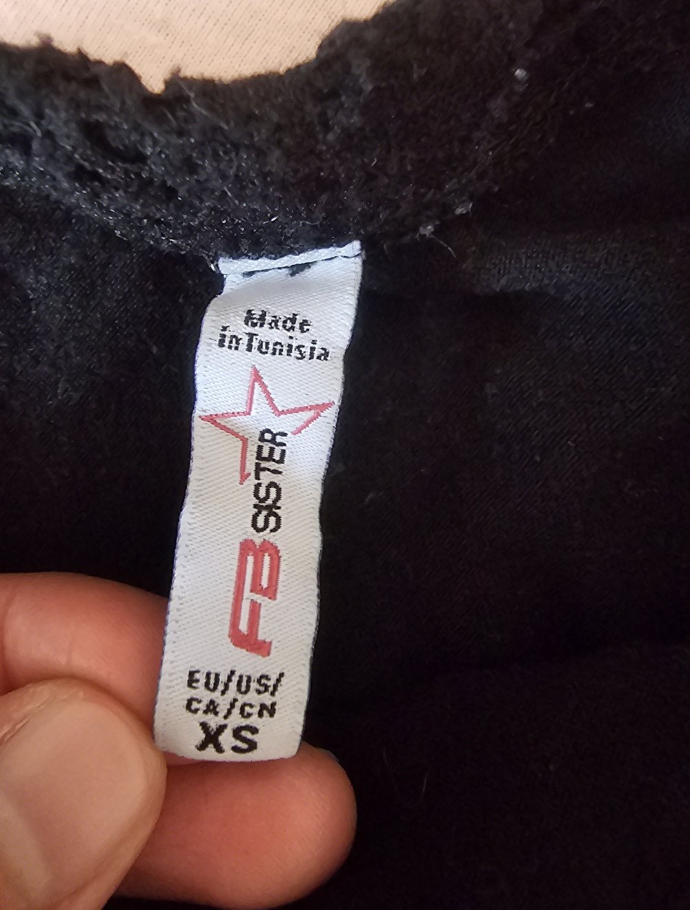 Bandshirt, mit Spitze, Schleife Detail vorne, blickdicht und rüschen Effekt unten, Größe XS