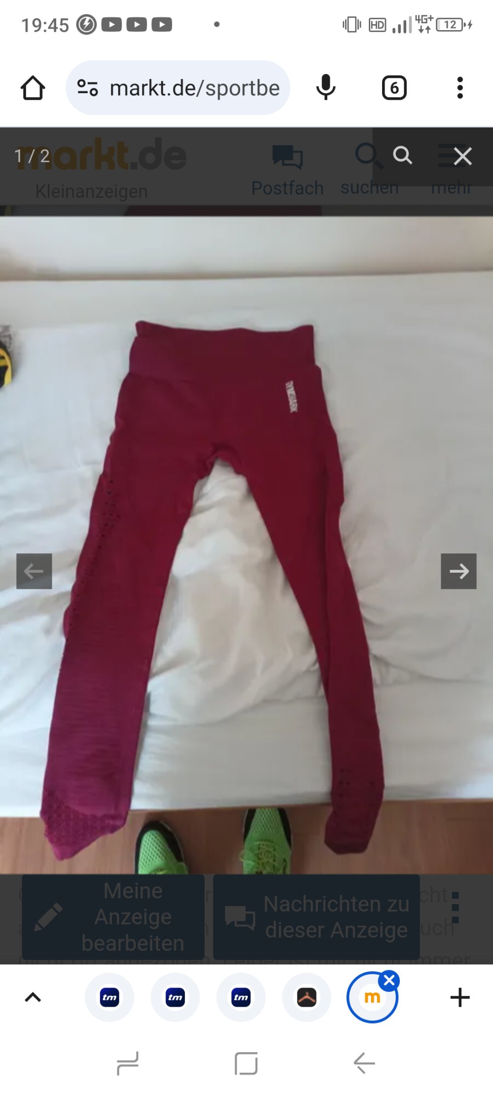 Verkaufe eine Sport Leggings von der Marke Gymshark
