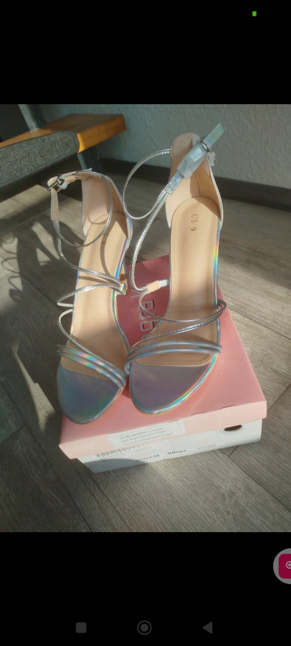 Wunderschöne, neue perlmuttfarbene Highheels 