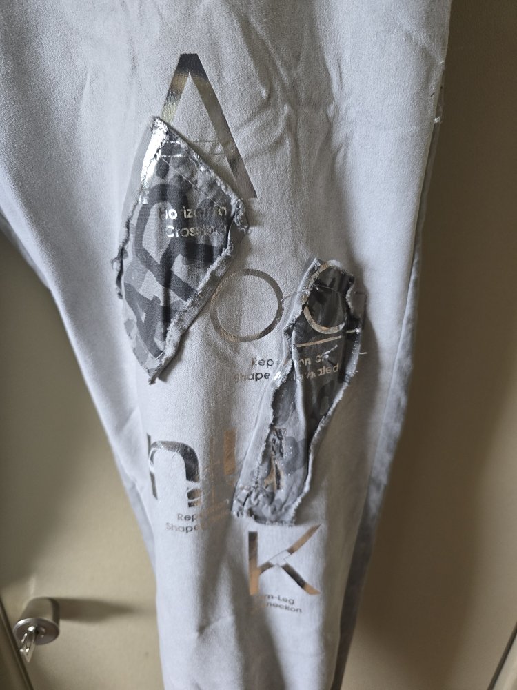 Tredy Zukauf Joggpant Gr. 48 in Silber, ungetragen