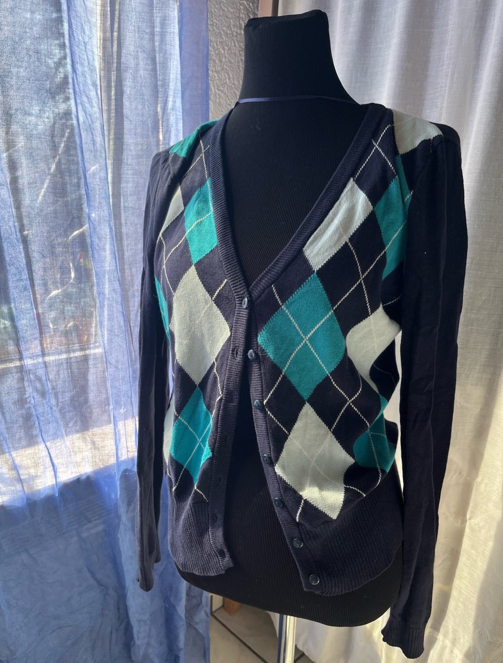 Strickjacke Baumwolle Gr. L