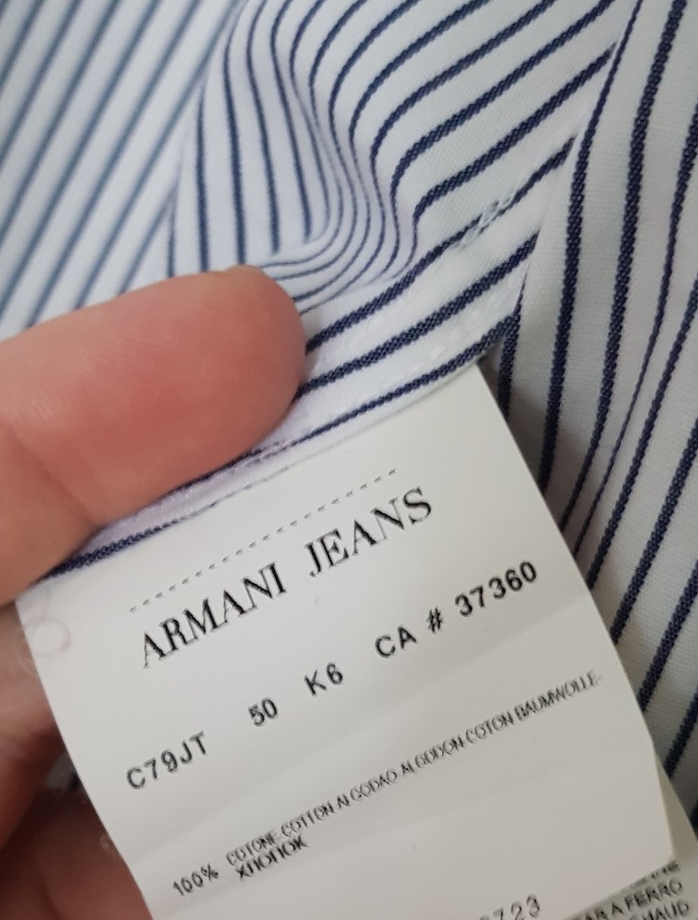 Herren Armani Jeans Hemd