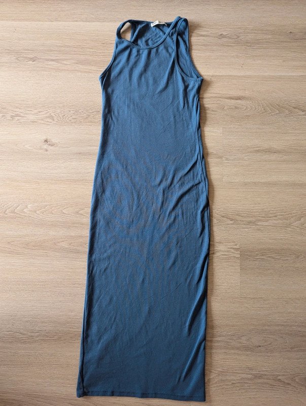 Neckholder Maxikleid Körperbetonend Baumwolle atmungsaktiv feinstrick