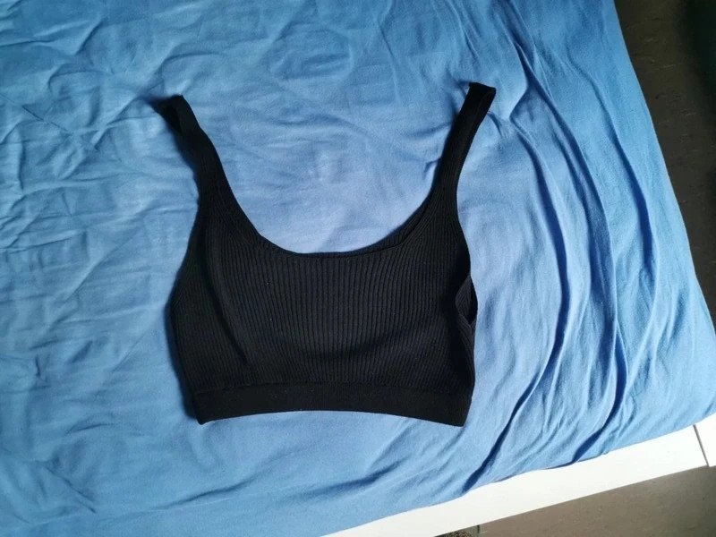 Nu-in ribbed knitted Bralette auf Viscose nur 1 Mal getragen Oberteil bralet