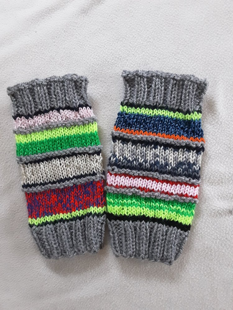 Bunte Stulpen Armstulpen Beinstulpen Strickstulpen 