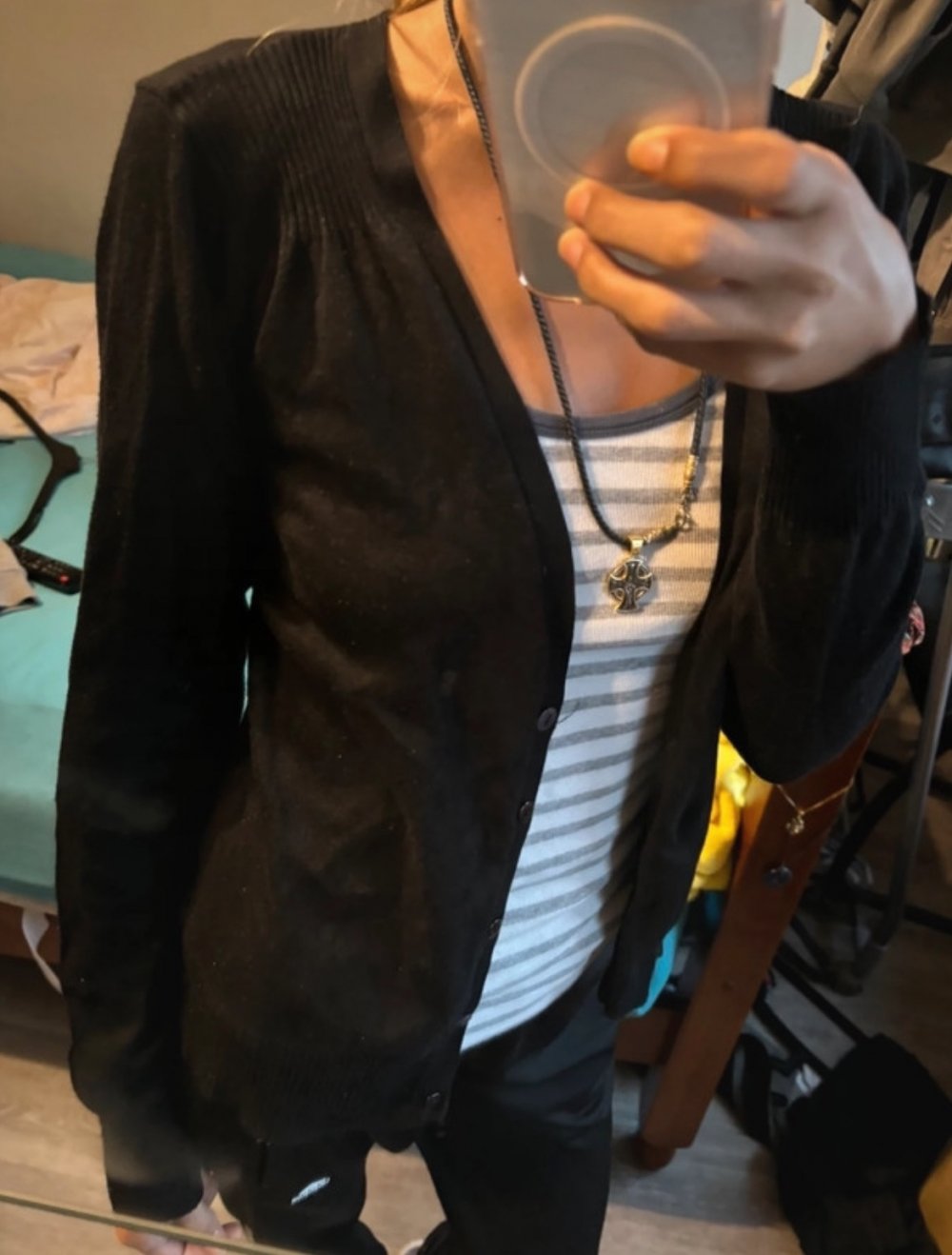 schwarzer Cardigan