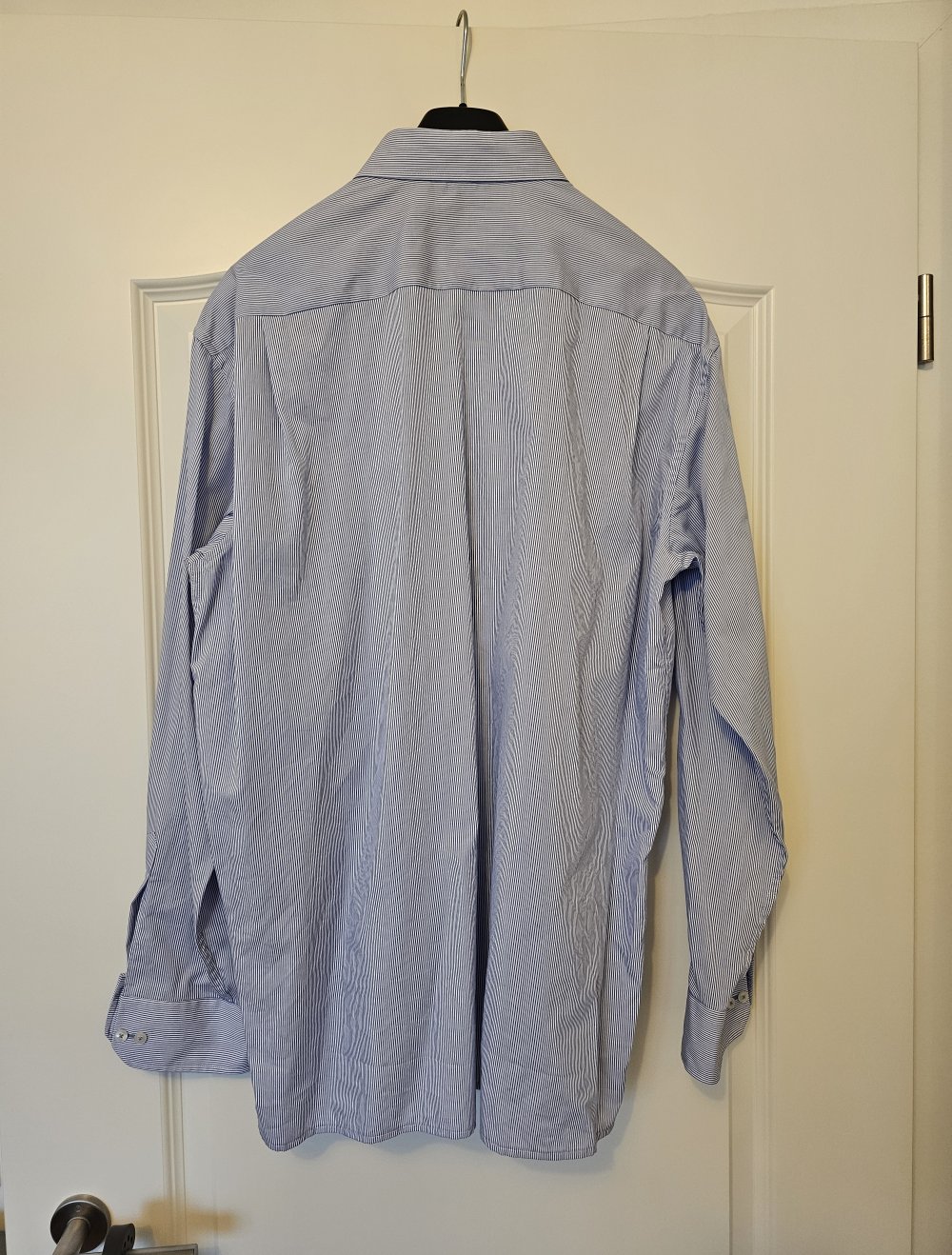 Blau-weiß-gestreiftes Hemd von Eterna Kragenweite 43