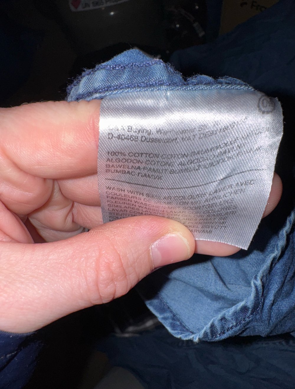 Schönes blaue Herren Hemd XXL