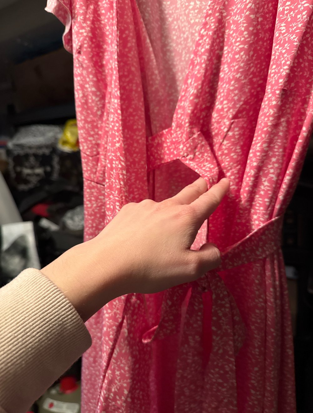 Schönes Wickel Kleid