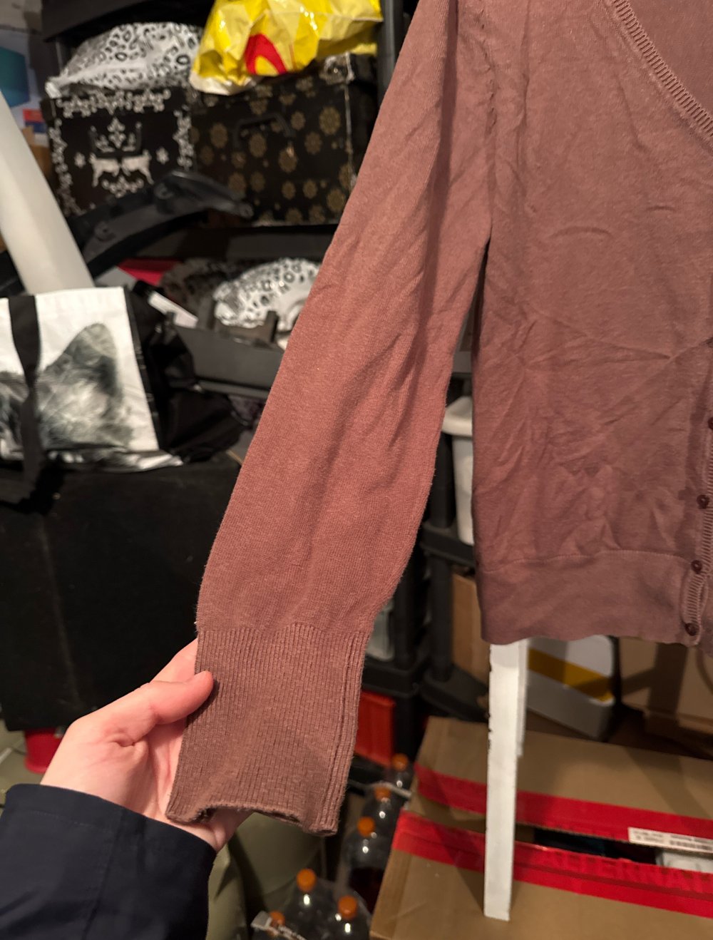 schöner brauner Cardigan M