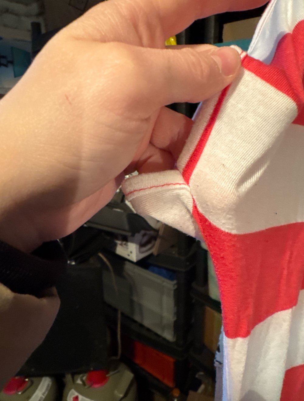 Süße pink weis gestreiftes tshirt M