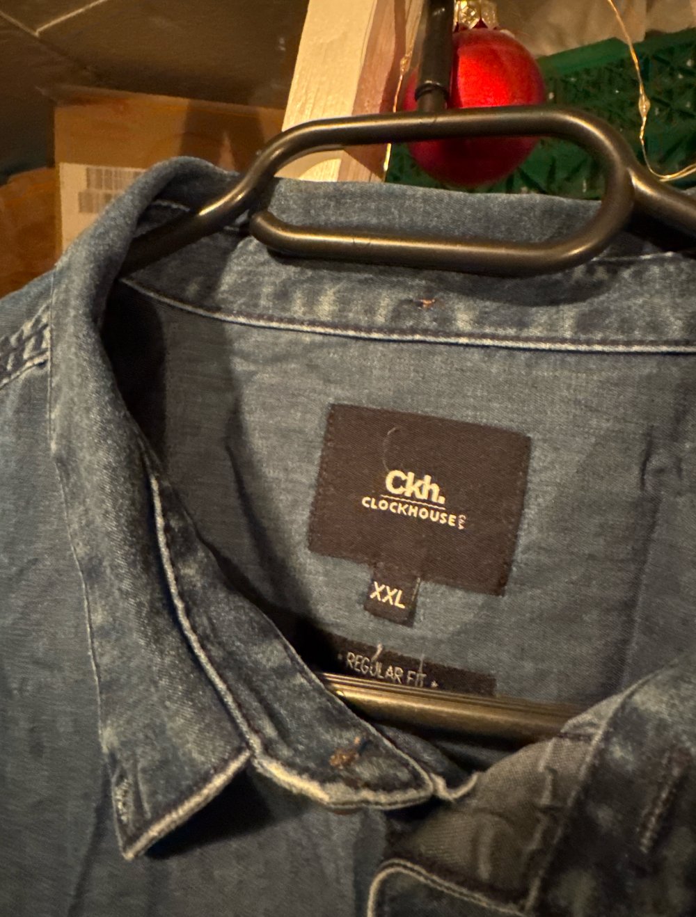 Schönes blaue Herren Hemd XXL