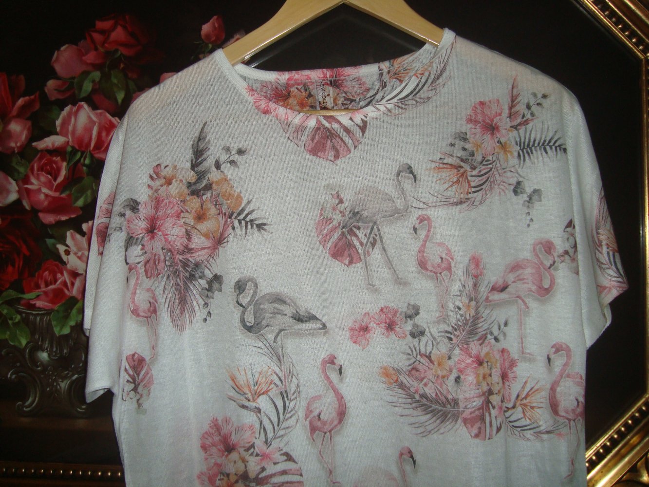 Longshirt Blütenprint Gr.40/42