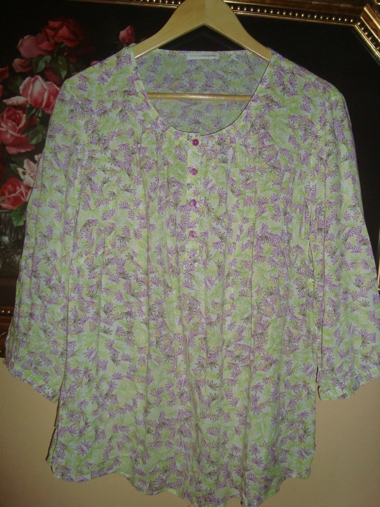 Bluse Blütenprint Charles Vögele Gr.46