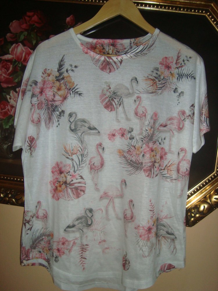 Longshirt Blütenprint Gr.40/42