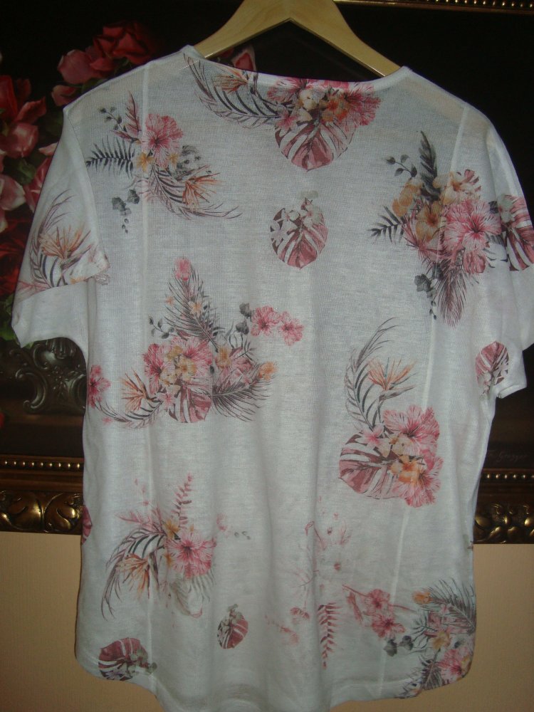 Longshirt Blütenprint Gr.40/42