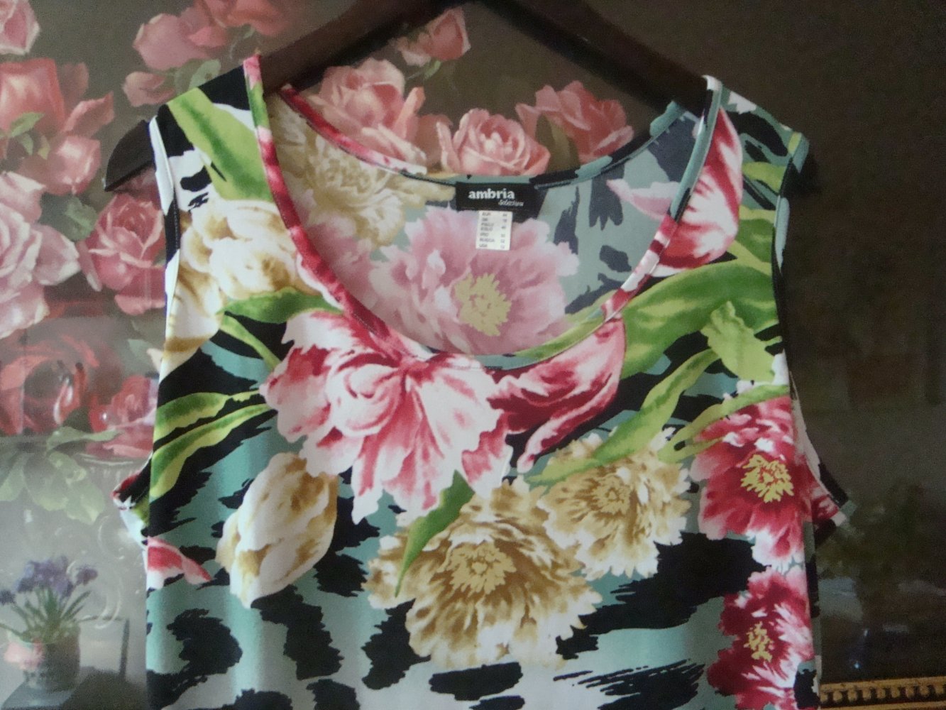 Longshirt Blütenprint Gr.44