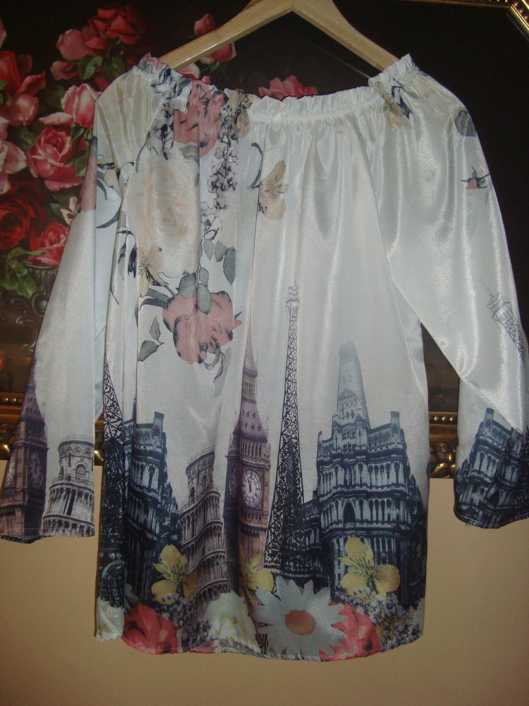 Longbluse mit tollen Print