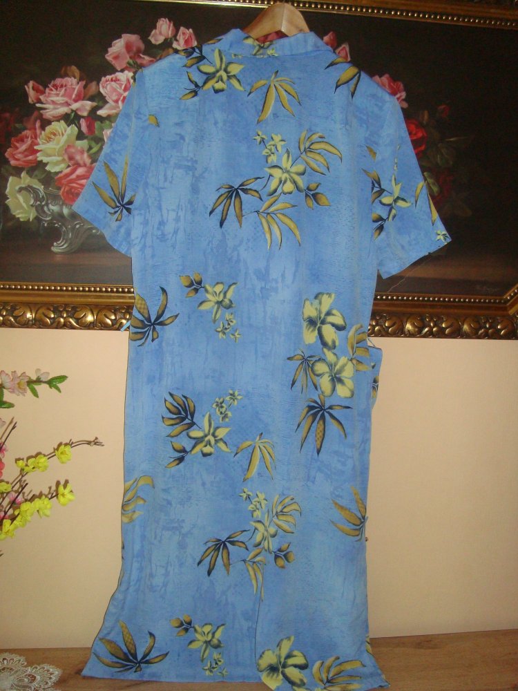 Vintage Sommerkleid Blütenprint mit Gürtel Gr.42