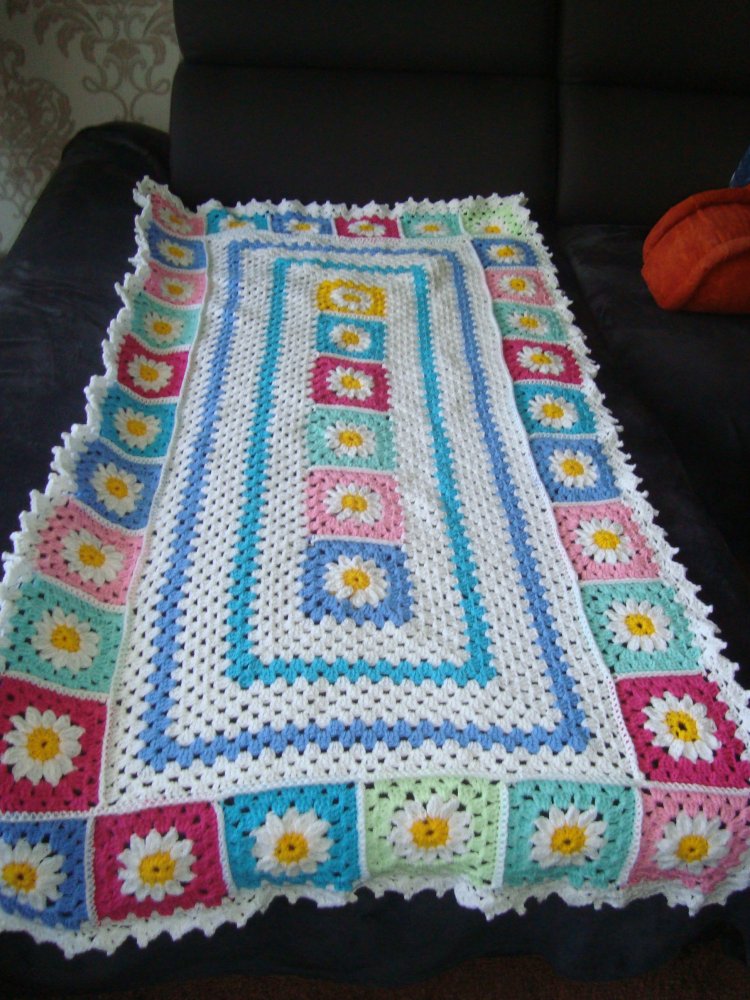 Granny Square Babydecke
