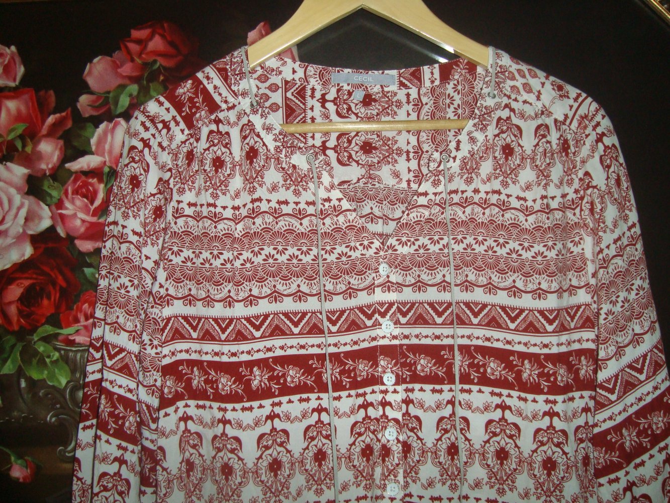 Longbluse Blütenprint von Cecil Gr.L