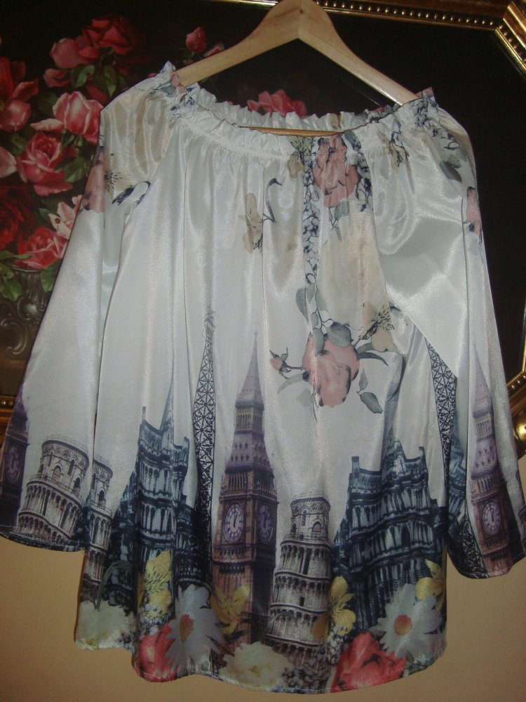 Longbluse mit tollen Print