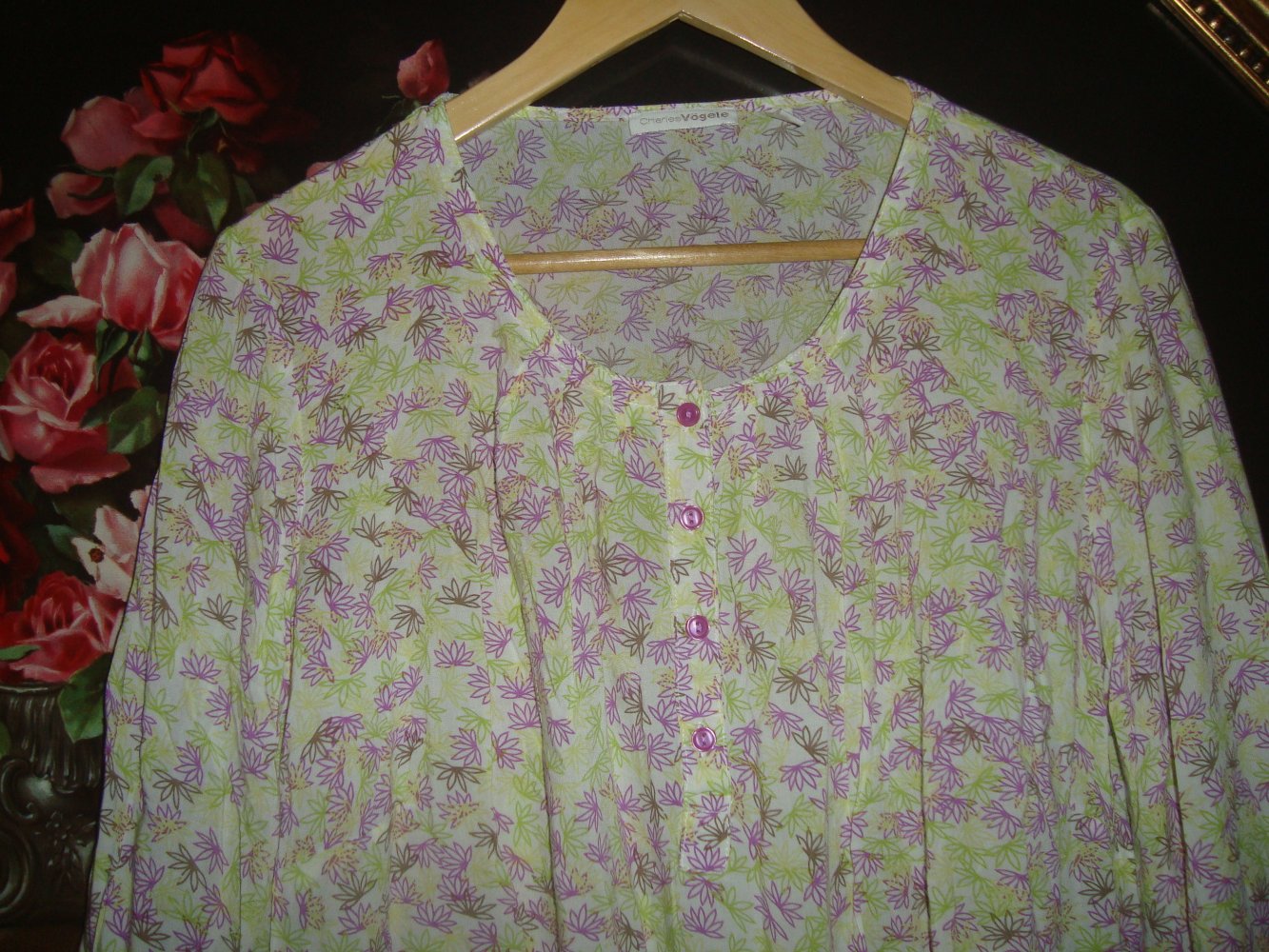 Bluse Blütenprint Charles Vögele Gr.46