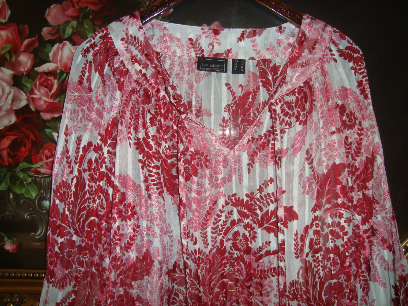Bluse Blätterprint Gr.44