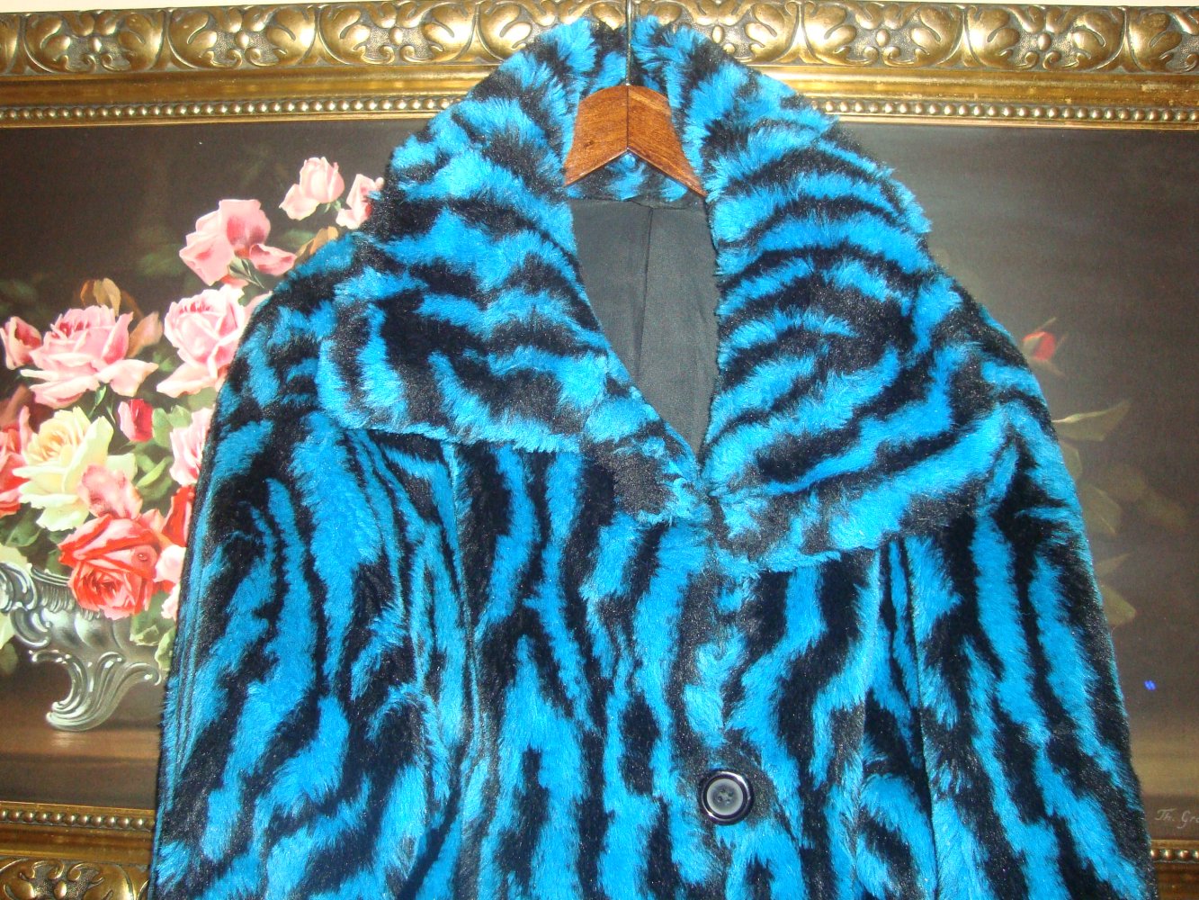 Einzigartiger Vintage Fake Fur Mantel.Ein ORIGINAL aus den 80er Jahren.Gr.42