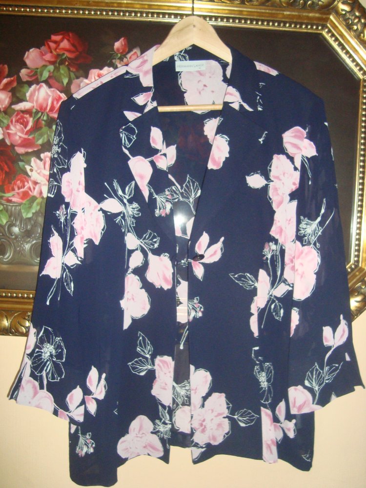 Vintage Bluse Blütenprint Gr.44