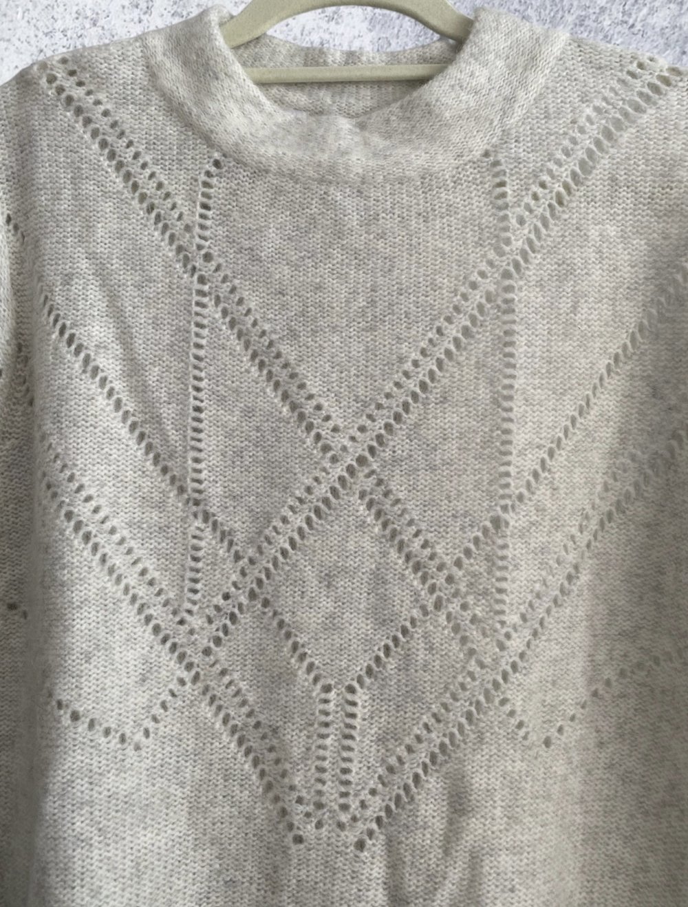 bpc BonPrix Collection Damen Wool Pullover Strickpullover Pulli in hellgrau Gr.44/46 Neu!