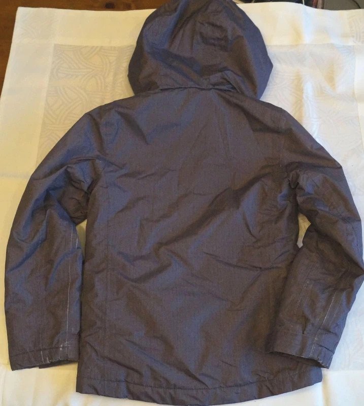Dunkelgraue, gefütterte Jacke von Crane