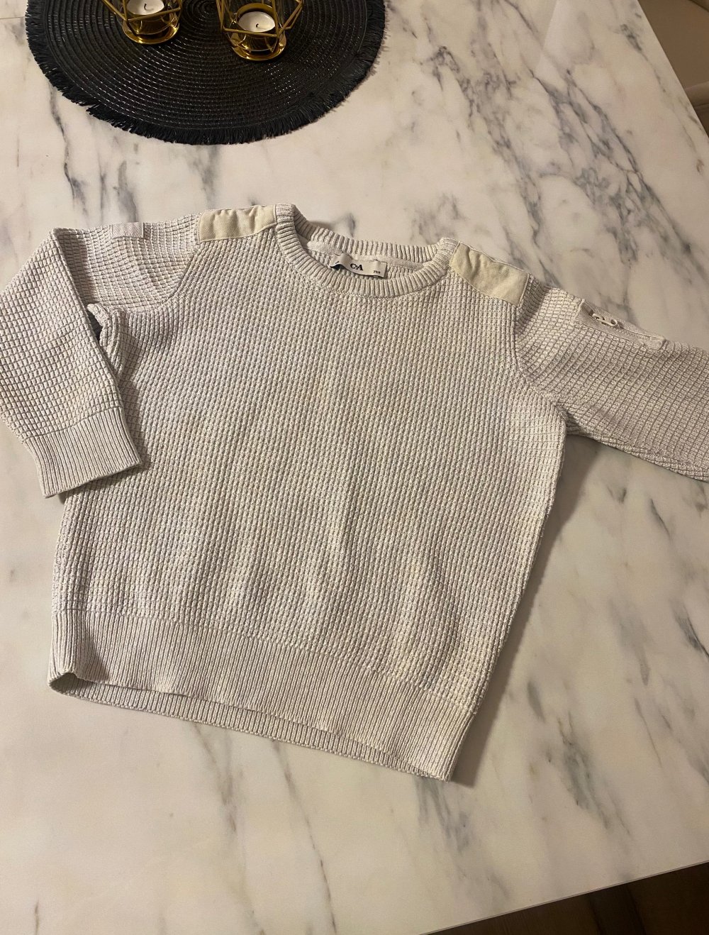 C&A Jungen Pullover Strick Creme