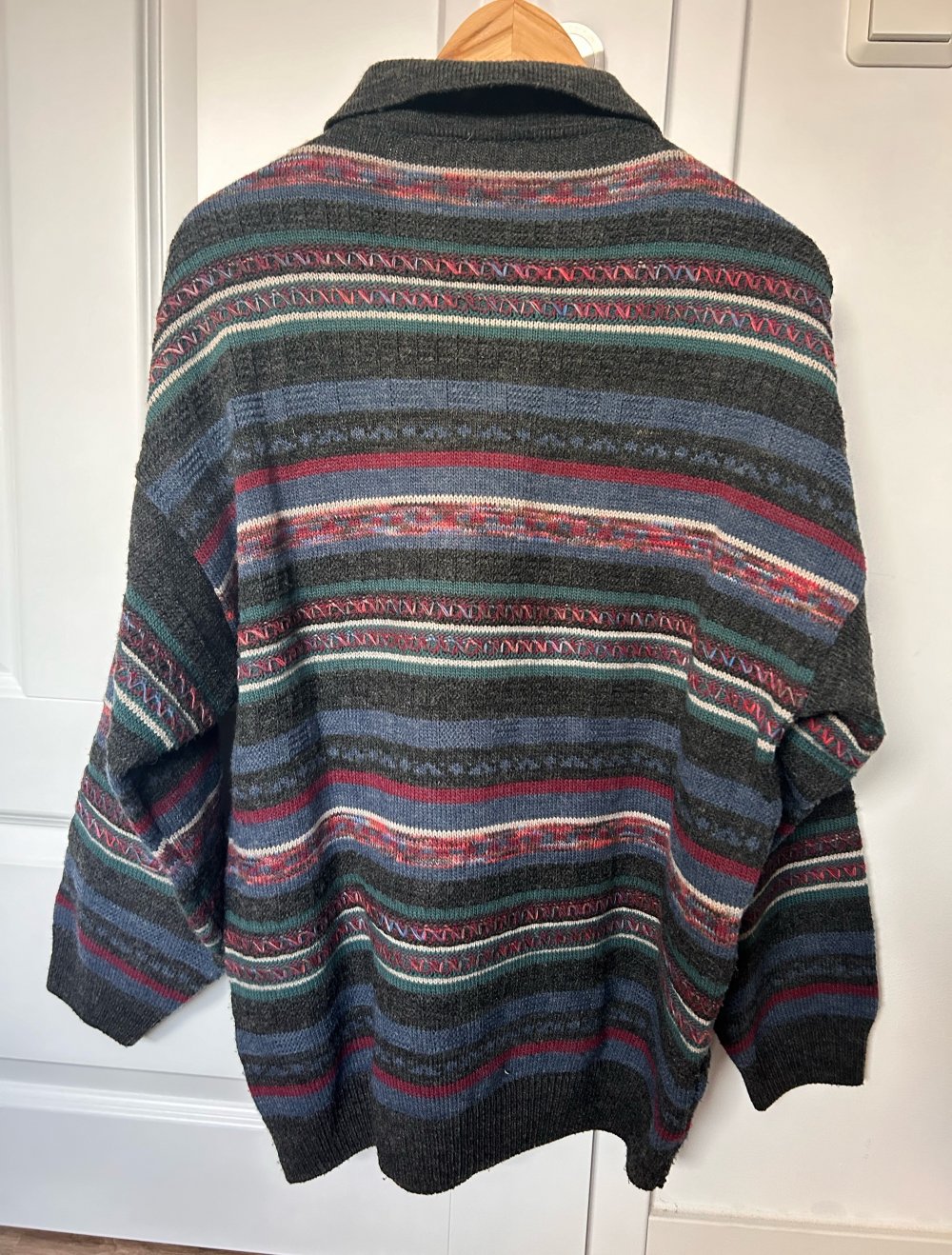 true vintage Retro Pulli Sweater Strickpullover boho hippie ethno Oversize