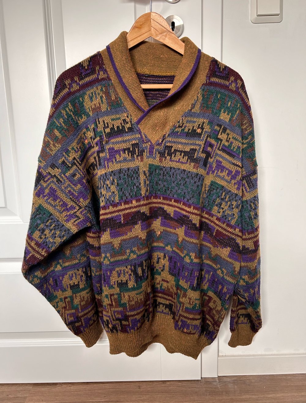 True vintage Retro Sweater Pulli Strickpullover boho hippie ethno Oversize