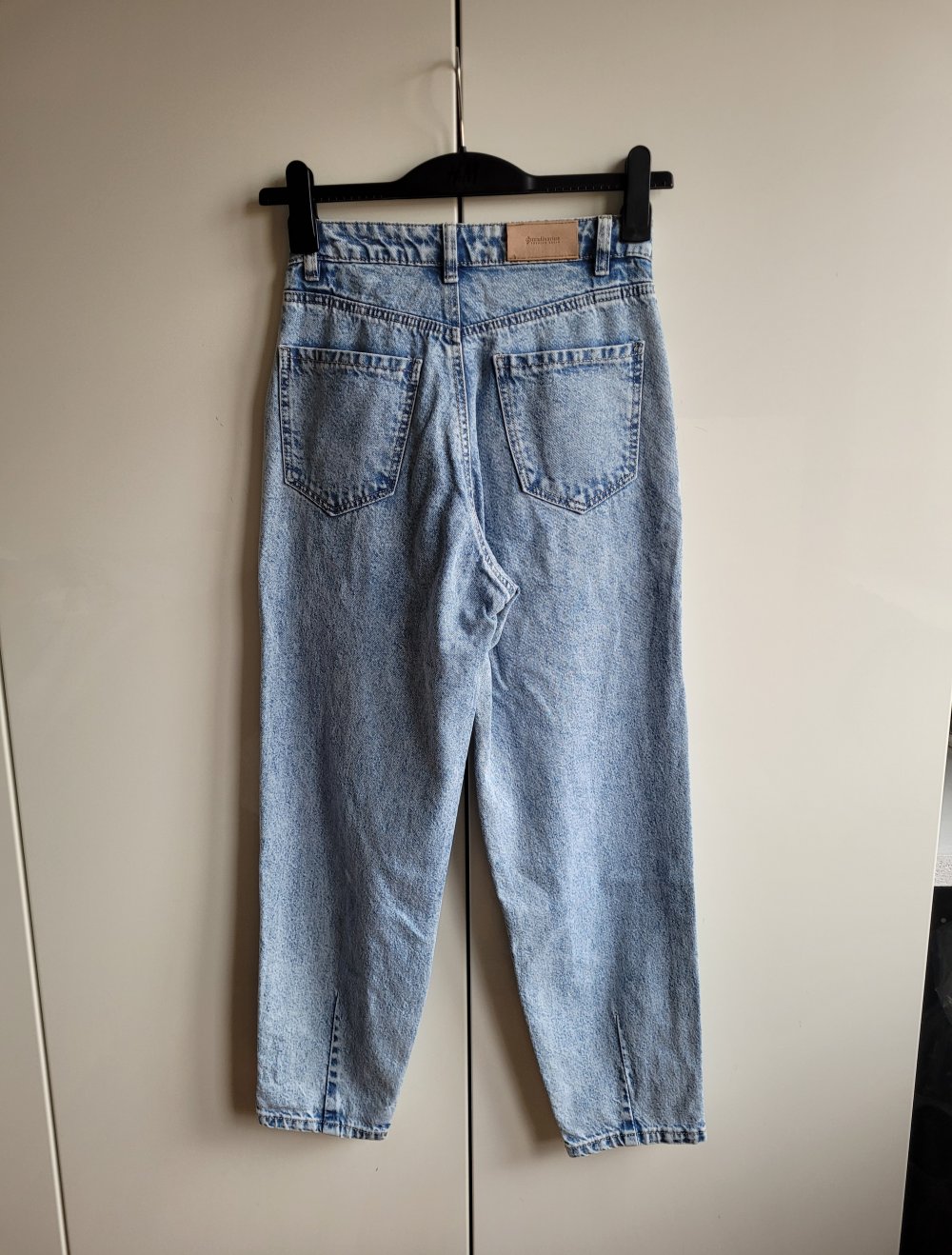 Stradivarius High Waist Slouchy Ballon Momjeans Acid Vintage Fit taper Mom Jeans Momfit Baumwolle Y2K tapered Bundfalte