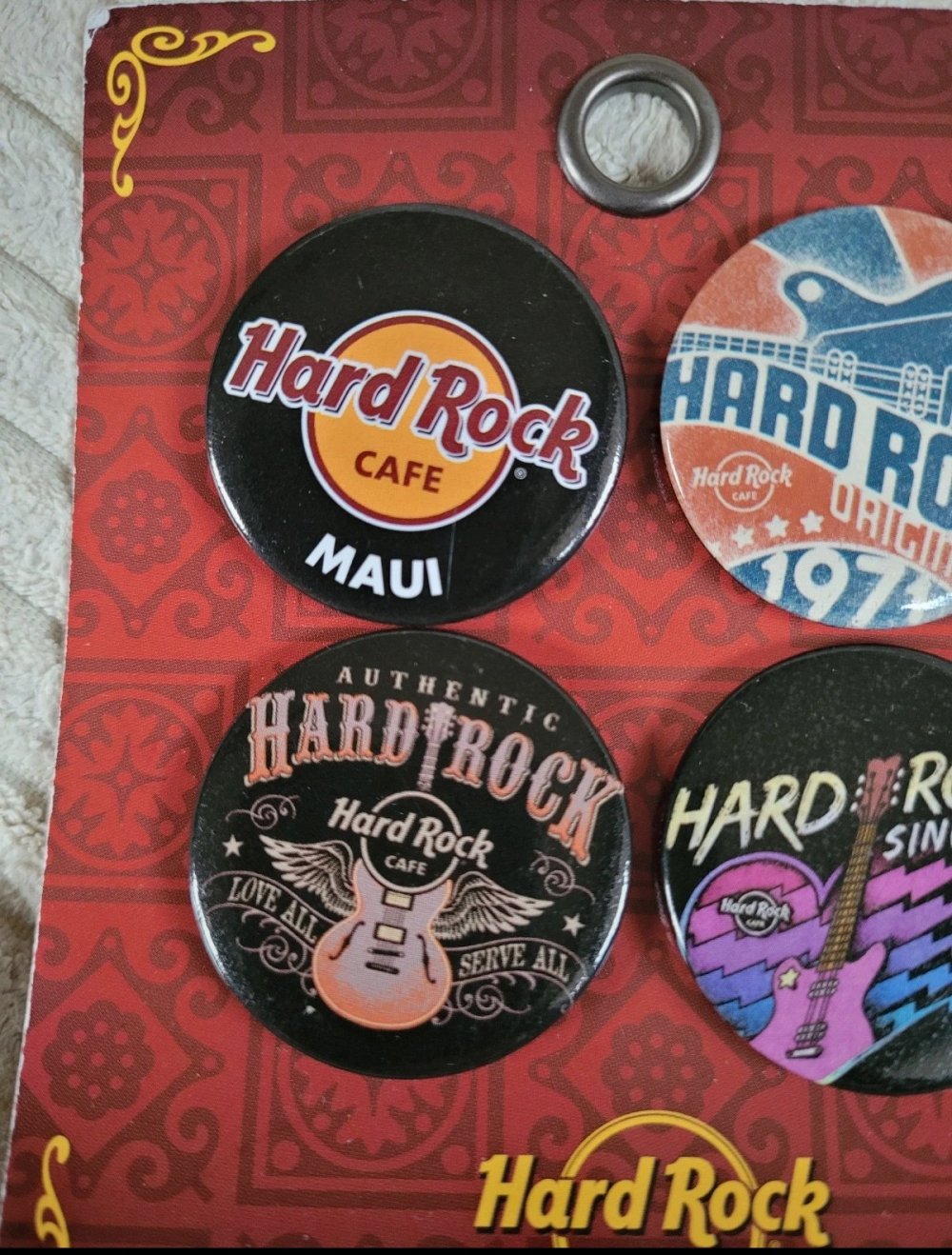 Pins Hard Rock Cafe Hawaii Maui Anstecknadel Brosche Vintage Retro Hardrock Anstecker Aloha
