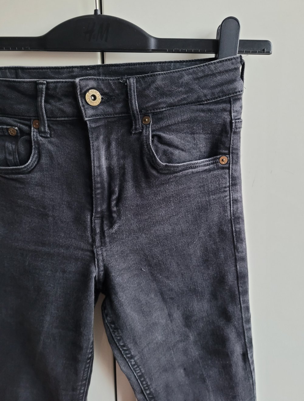 H&M &denim High Waist Skinny 26/30 Ankle Röhrenjeans Röhre Slim Stretch Strechjeans