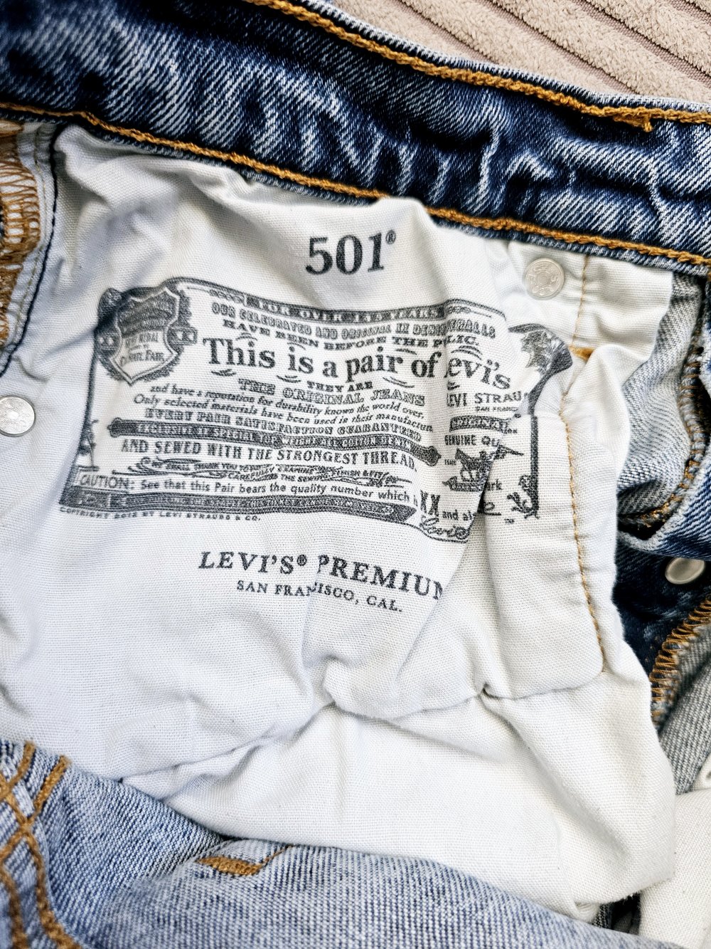 Levi's Jeans Hose Damen 501 Größe W28 L28 sehr guter Zustand