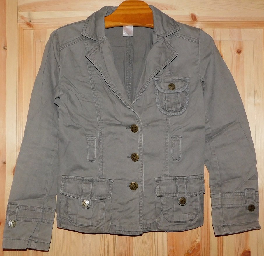 Gr.152 Jeansjacke / Kurzjacke in khaki